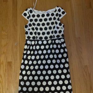 Black And White Polka Dot Dress